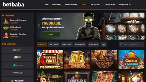 Betbaba casino giriş adresi