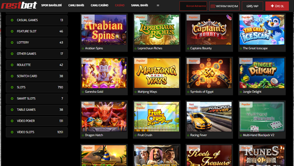 Restbet casino giriş adresi