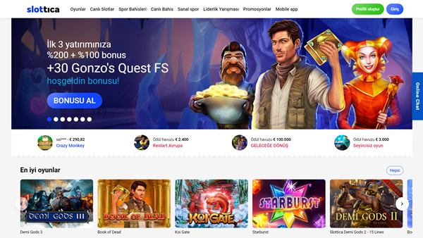 Slottica casino giriş adresi